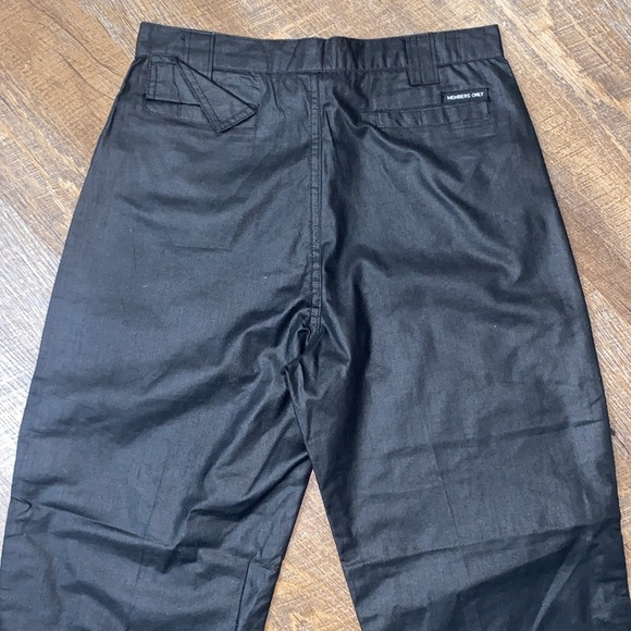 VINTAGE MEMBERS ONLY PARACHUTE JOGGERS WINDBREAKER SYLE PANTS W/ZIPPER POCKETS - Picture 5 of 11